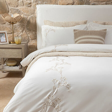 Evıan Nevresim Seti King Ekru