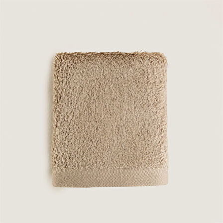 Solid El Havlusu 30x50 cm Koyu Bej