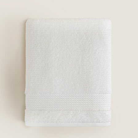 Eva Cotton Banyo Havlusu 85x150 Cm Beyaz