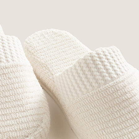 Eva Cotton Unısex Terlik Ekru