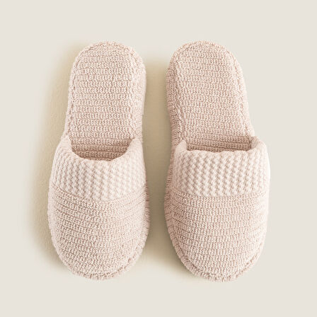 Eva Cotton Unısex Terlik Pudra