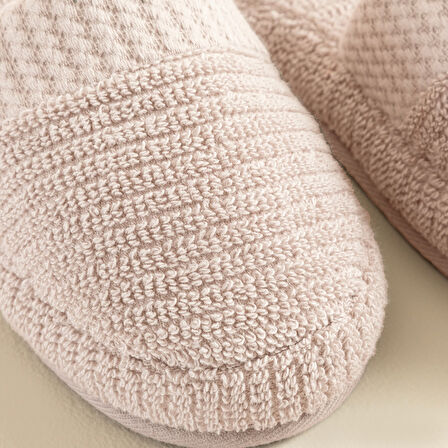 Eva Cotton Unısex Terlik Pudra