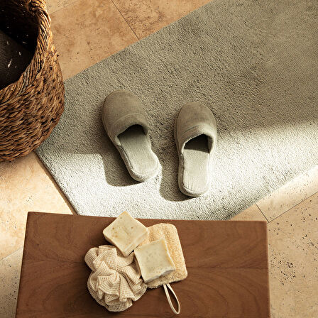 Bamboo Solid Banyo Paspası 60x100 cm YEŞİL