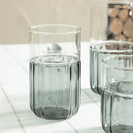 Enric Meşrubat Bardağı 450 Ml Gri