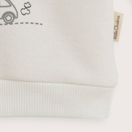 Little Driver Sweatshirt Ekru