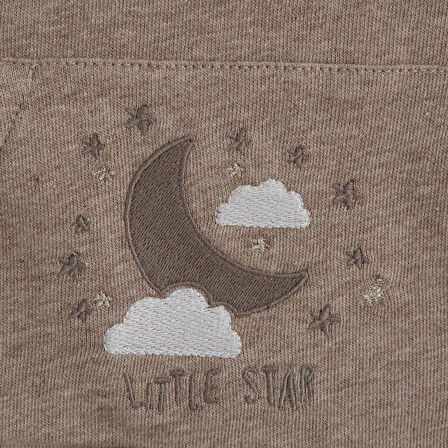 Dream Cloud Kapüşonlu Sweatshirt Bej/Melanj