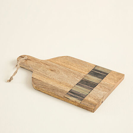 Sanian Sunum Tahtası 39X20 Cm Natural-Lacivert