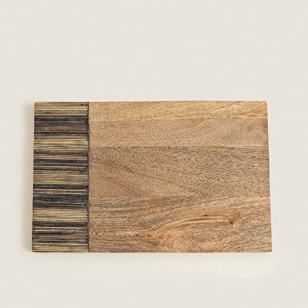 Sanian Sunum Tahtası 40X25 Cm Natural-Lacivert