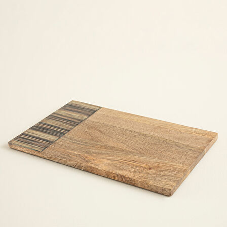 Sanian Sunum Tahtası 40X25 Cm Natural-Lacivert