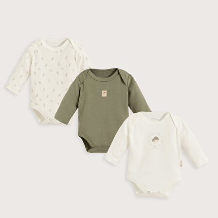 Winterland 3'lü Body Set EKRU/MINT
