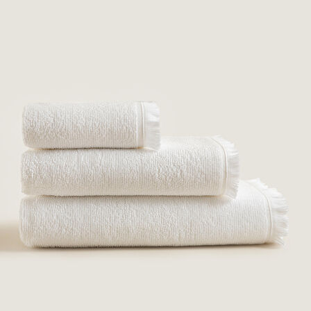 Noble Banyo Havlusu 85x150 Cm Beyaz