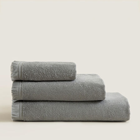 Noble Banyo Havlusu 85x150 Cm Gri