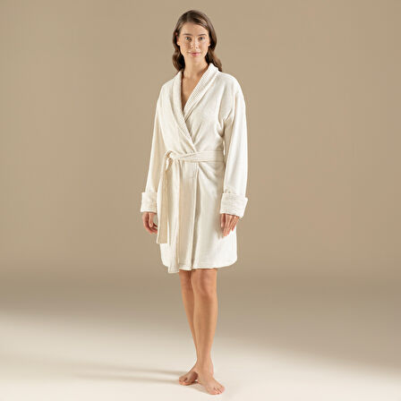 Narde Kadın Bornoz Natural