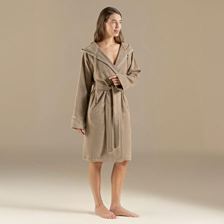 Ferme Unısex Bornoz Haki