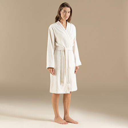 Mardıllle Unısex Bornoz Ekru