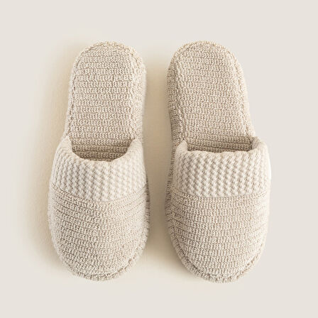 Eva Cotton Unısex Terlik Açık Gri