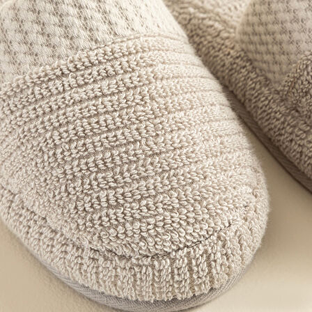 Eva Cotton Unısex Terlik Açık Gri