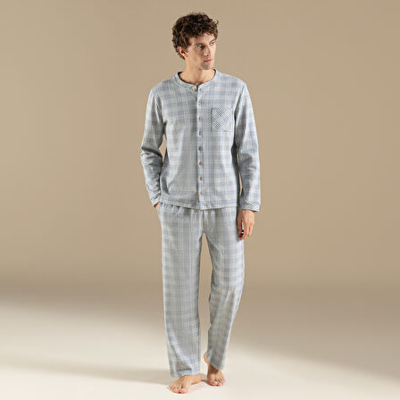 Palansa Pijama Takımı Mavi