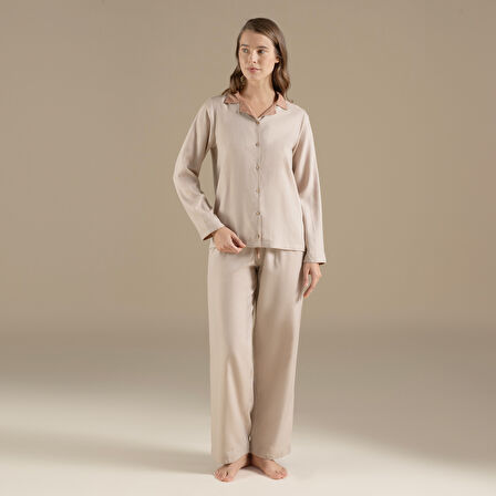 Lınıe Pijama Takımı Bej