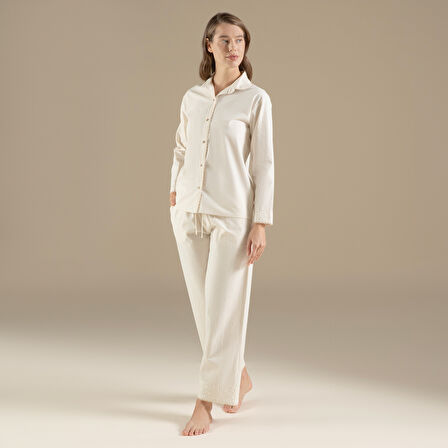 Artısan Pijama Takımı Ekru/Bej