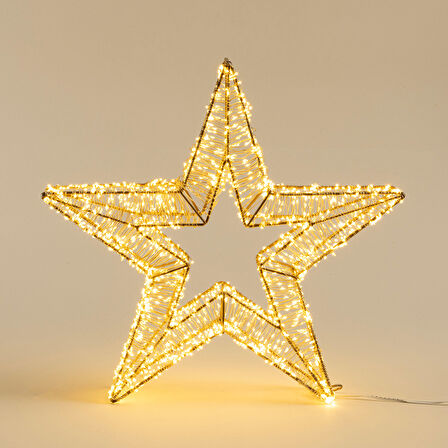 Rita Led Işıklı Yılbaşı Dekoru 110 cm Altın
