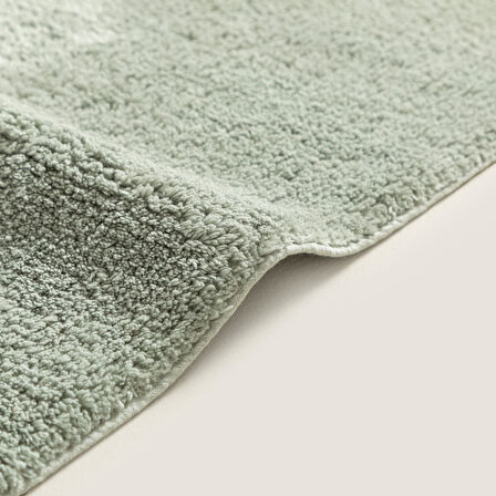 Bamboo Solid Banyo Paspası 60x100 cm DUMAN YEŞİLİ