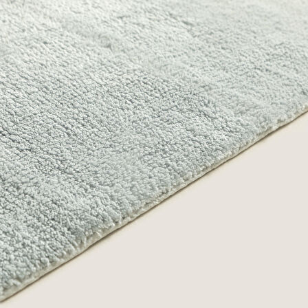 Bamboo Solid Banyo Paspası 70x130 cm inci Mavi