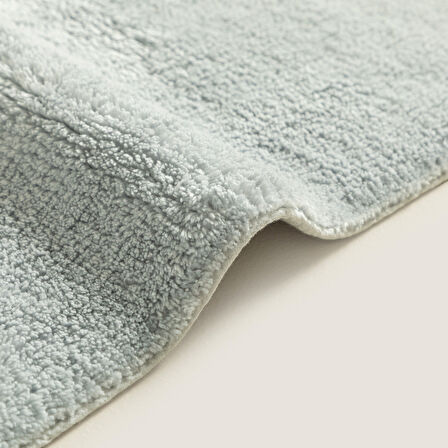 Bamboo Solid Banyo Paspası 70x130 cm inci Mavi