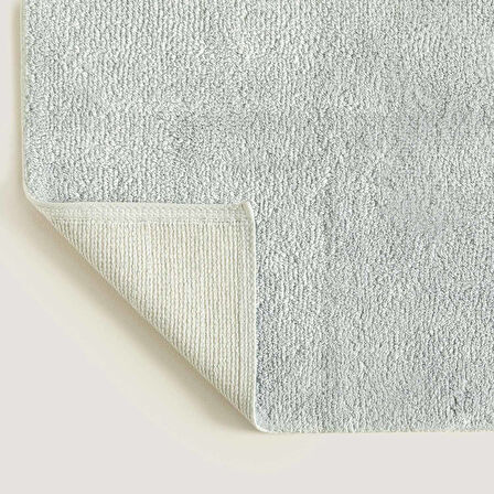 Bamboo Solid Banyo Paspası 70x130 cm inci Mavi