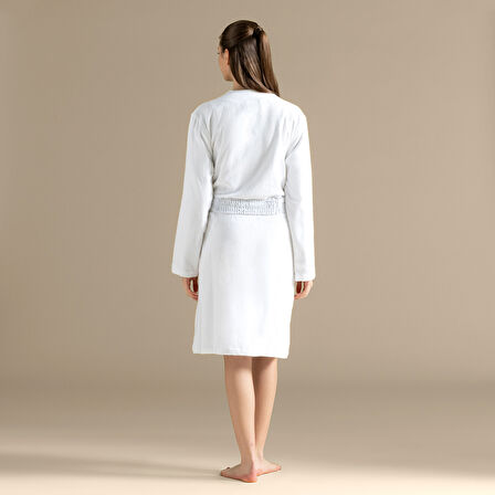 Rudder Unısex Bornoz Beyaz