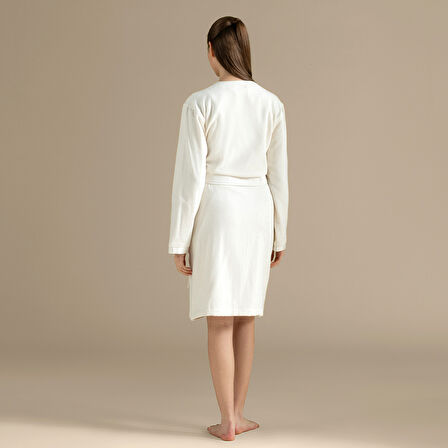 Perla Unısex Bornoz Ekru