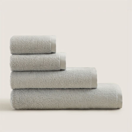 Solid Yüz Havlusu 50x90 cm inci Mavi