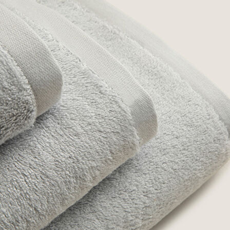 Solid Yüz Havlusu 50x90 cm inci Mavi