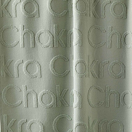 Chakra Logolu Plaj Havlusu DUMAN YEŞİLİ