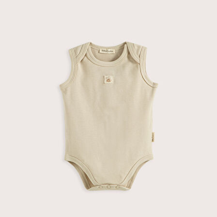 Happy Bee 3'Lü Kolsuz Body Set Taş/Ekru