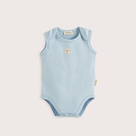 Sea Sıde 3'Lü Kolsuz Body Kutu Set Ekru/Mavi