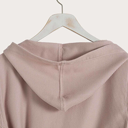 Lıttle Basıc Kapüşonlu Bornoz Pembe