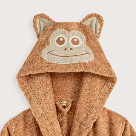 Lıttleland Maymun Bornoz Kahve