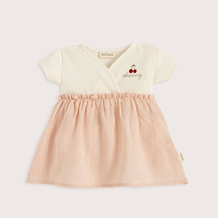 Cherry Boom Elbise Vanilya/Pembe