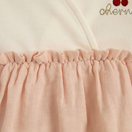 Cherry Boom Elbise Vanilya/Pembe