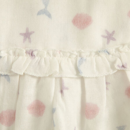 Magıc Sea Elbise Külot Set Ekru/Lila