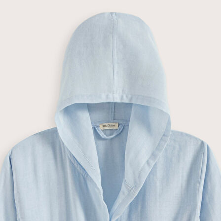 Lıttle Basıc Müslin Bornoz Mavi