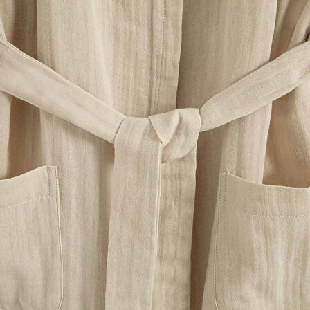 Lıttle Basıc Müslin Bornoz Taş