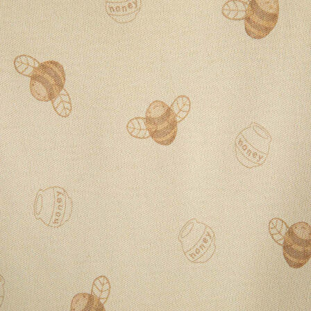 Happy Bee Baskılı Patikli Pantolon Taş