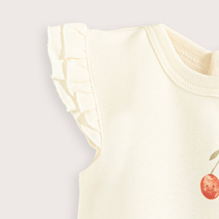 Cherry Boom Fırfırlı Body Vanilya