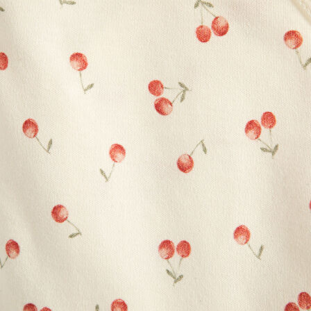 Cherry Boom Kruvaze Baskılı Body Vanilya