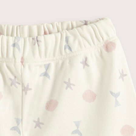 Magıc Sea Baskılı Şort Ekru/Baskılı