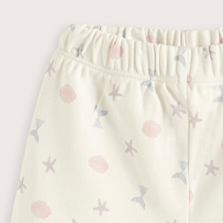 Magıc Sea Baskılı Şort Ekru/Baskılı