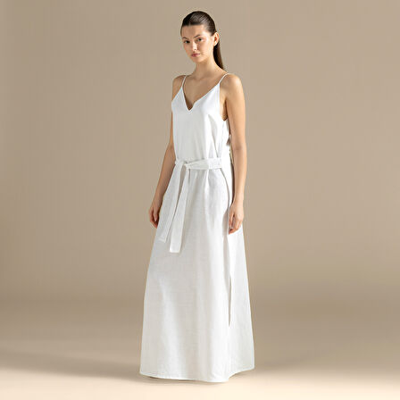 Clarıs Elbıse Beyaz