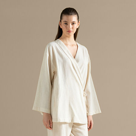 Patrızıa Sabahlık Ekru